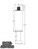 Big Shocks 2.50" x 3" Travel Bump Stop